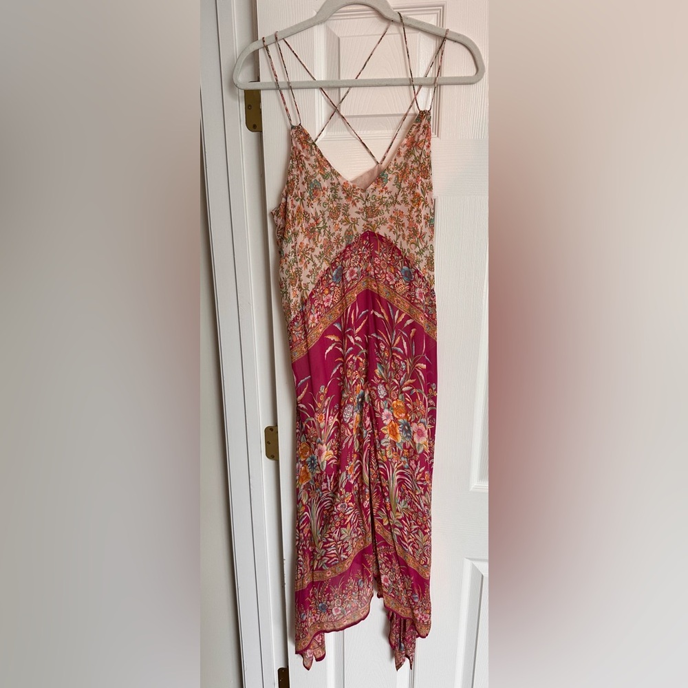 Lucky Brand Pink and Orange Floral Dress